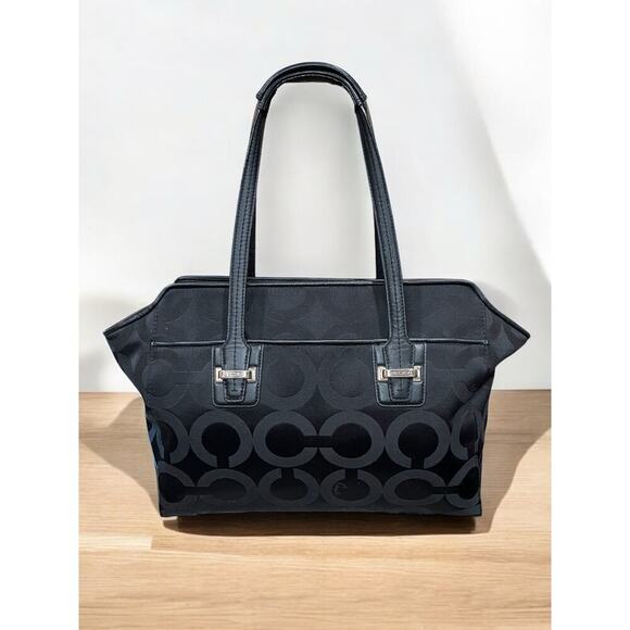 Coach F25501 Taylor OP Art Alexis Carry All Bag & Julia OP Art Wallet - Picture 3 of 14